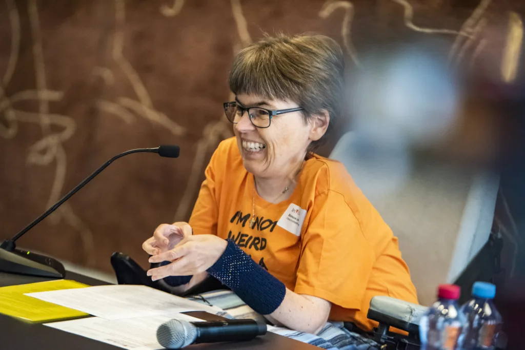 Simone Leuenberger von Agile über den Assistenzbeitrag im Kontext der Schlussfolgerungen des UNO-BRK Ausschusses © Agile/Mark Henley