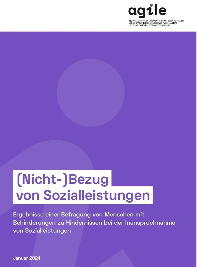 Titelseite Bericht (Nicht)-Bezug von Sozialleistungen @ Agile Januar 24