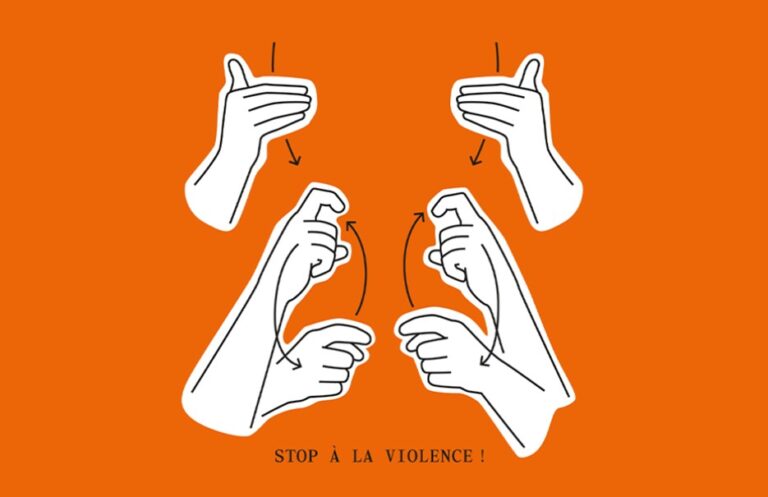 Stop à la violence! Visuel pour la campagne «16 jours contre la violence 2025»